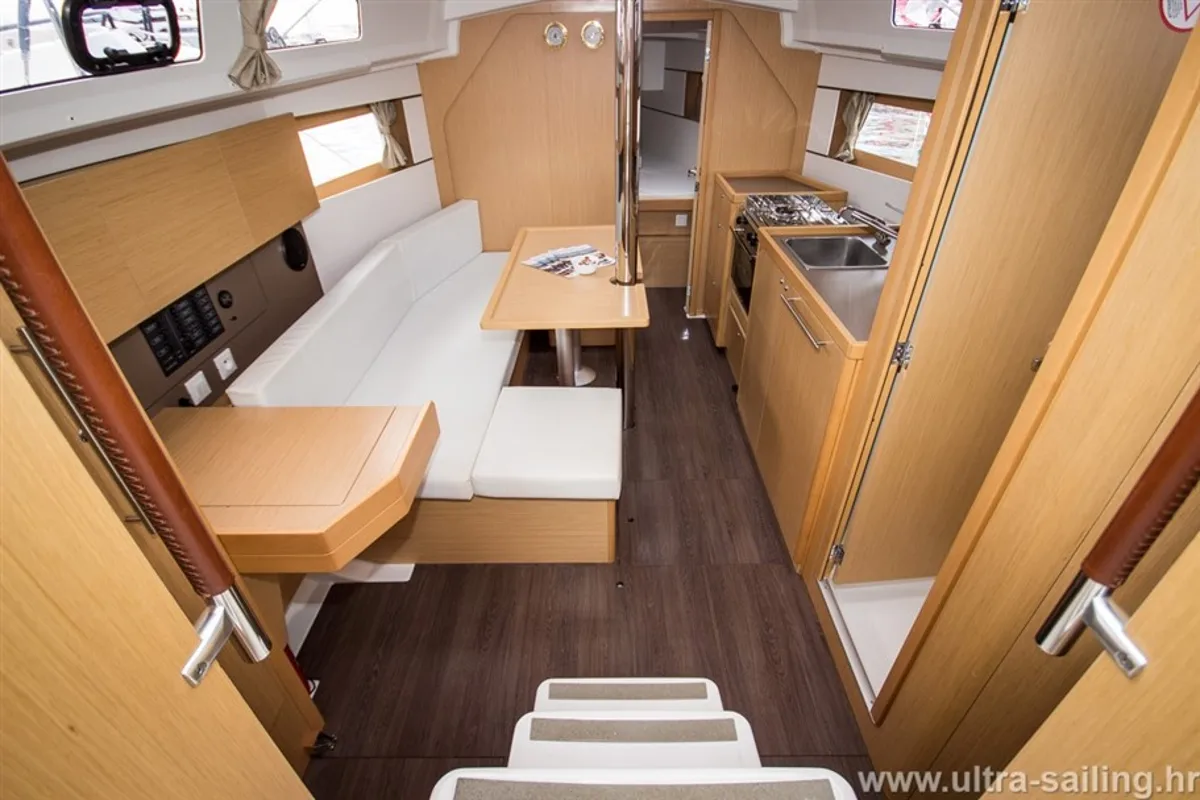 Salon of GASTON, a Beneteau Oceanis 35 sailboat at Split, Croatia