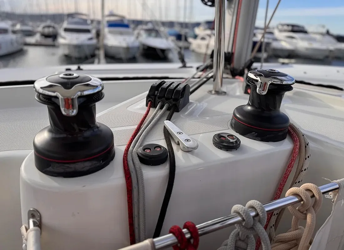 Sofibel, a Lagoon 42 catamaran at Pescara, Italy