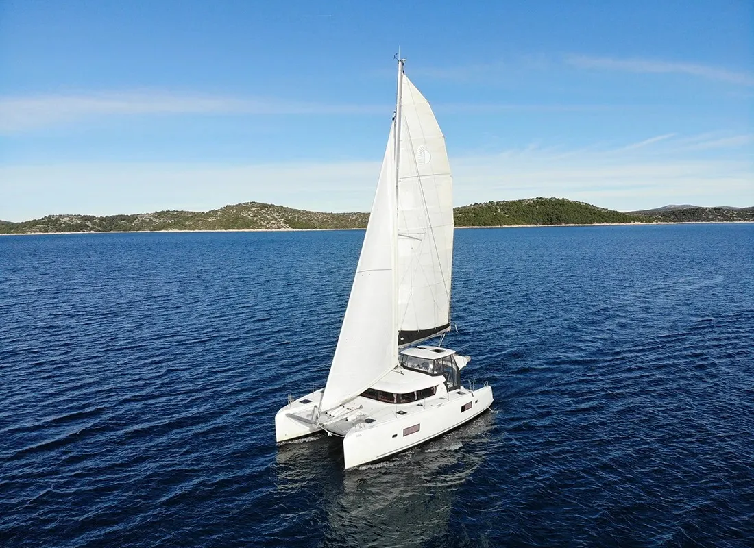 Sofibel, a Lagoon 42 catamaran at Pescara, Italy