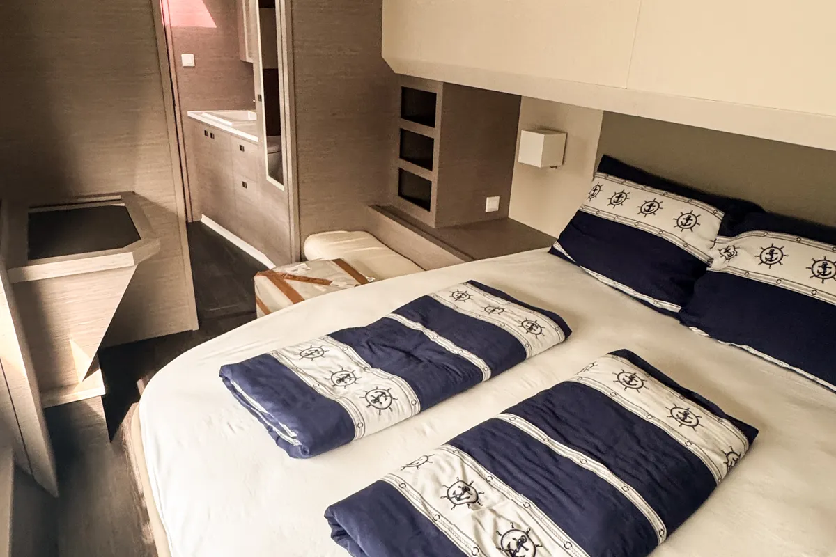Arigato, a Fountaine Pajot MY5 catamaran at Seget Donji, Croatia