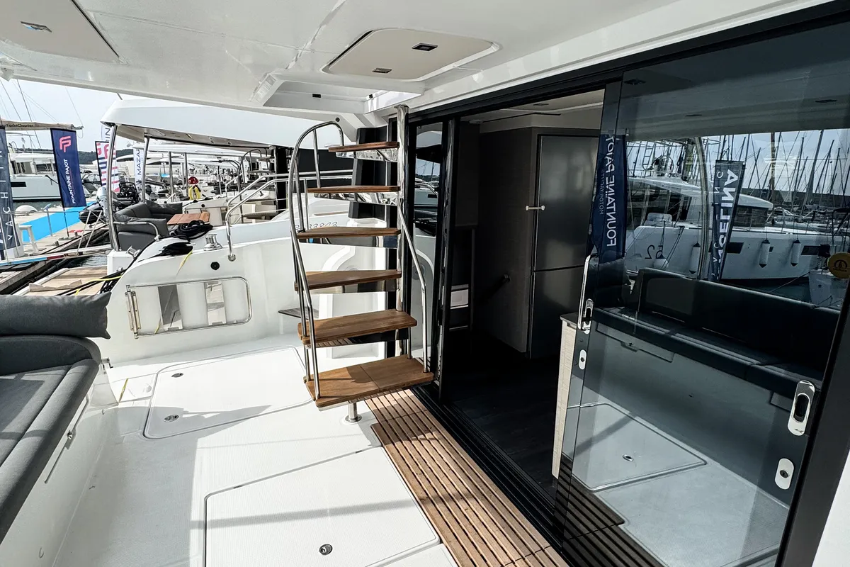 Arigato, a Fountaine Pajot MY5 catamaran at Seget Donji, Croatia