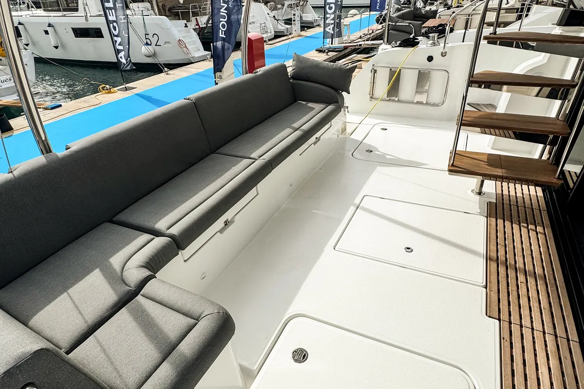 Arigato, a Fountaine Pajot MY5 catamaran at Seget Donji, Croatia