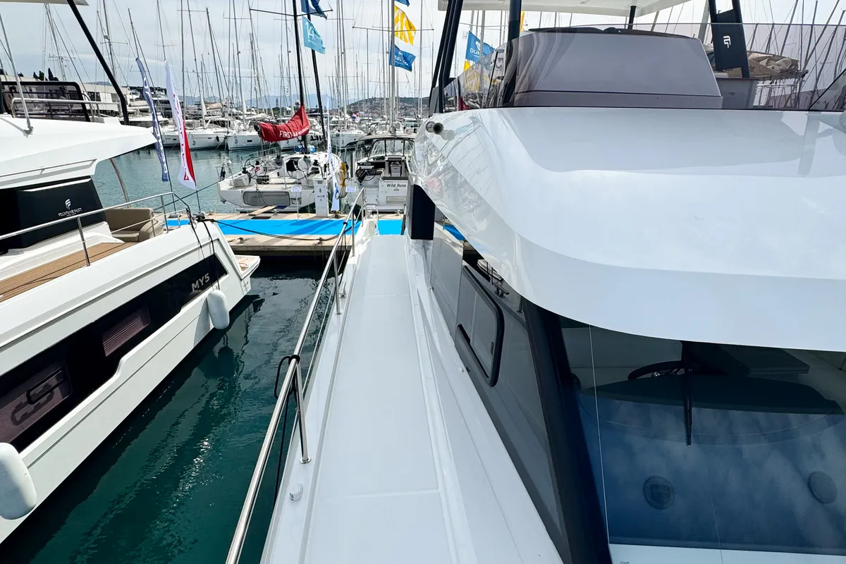 Arigato, a Fountaine Pajot MY5 catamaran at Seget Donji, Croatia