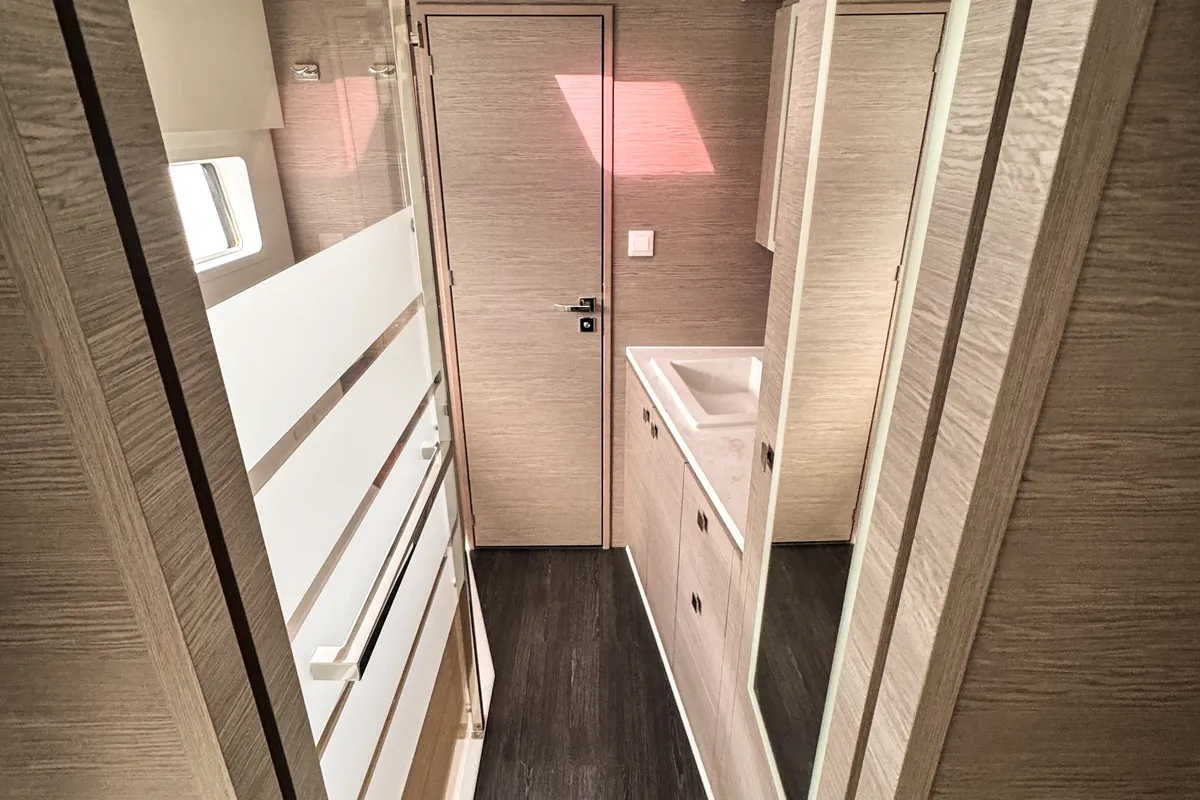 Arigato, a Fountaine Pajot MY5 catamaran at Seget Donji, Croatia