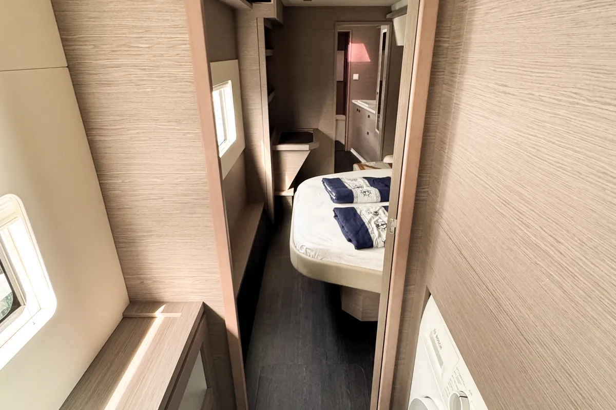 Arigato, a Fountaine Pajot MY5 catamaran at Seget Donji, Croatia