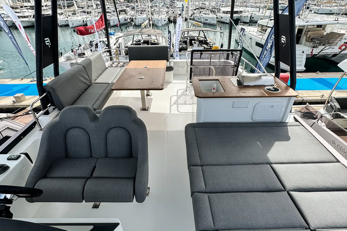 Arigato, a Fountaine Pajot MY5 catamaran at Seget Donji, Croatia