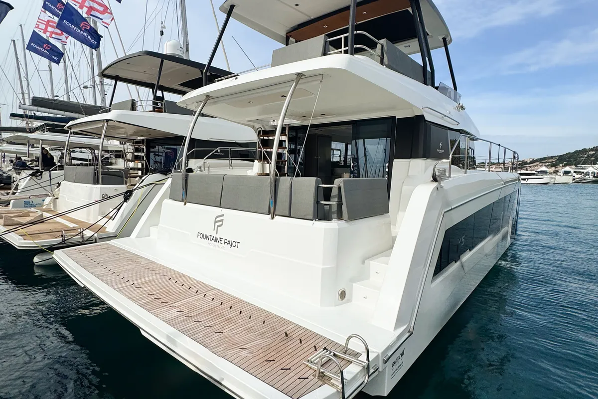 Arigato, a Fountaine Pajot MY5 catamaran at Seget Donji, Croatia