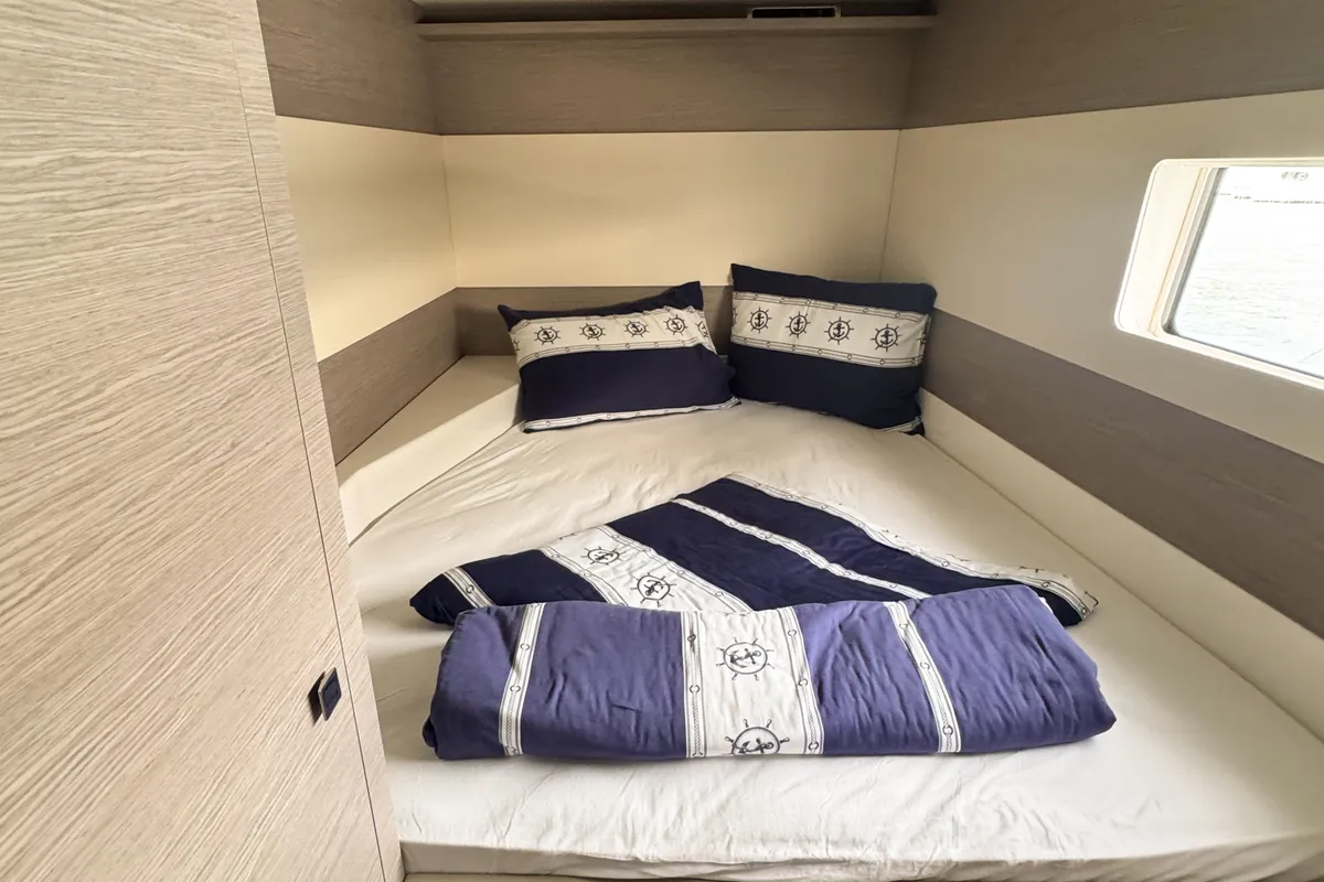 Arigato, a Fountaine Pajot MY5 catamaran at Seget Donji, Croatia