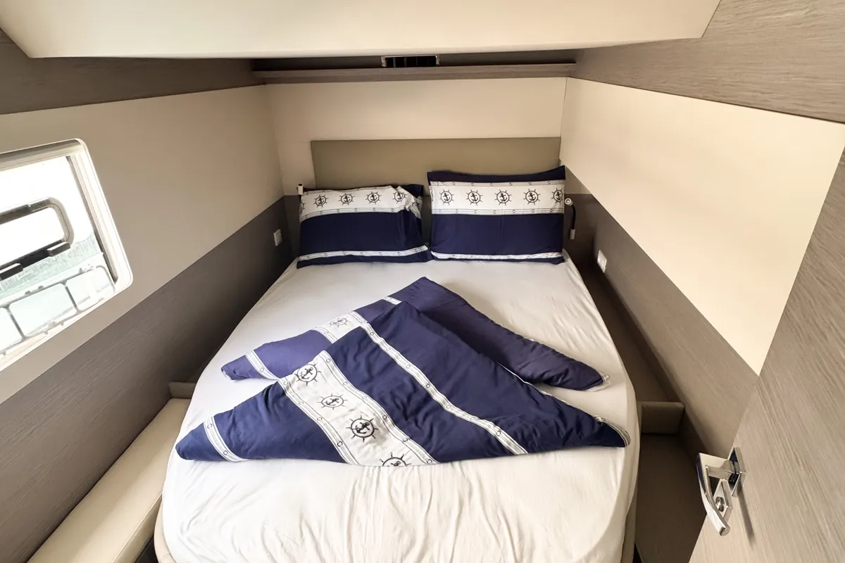 Arigato, a Fountaine Pajot MY5 catamaran at Seget Donji, Croatia
