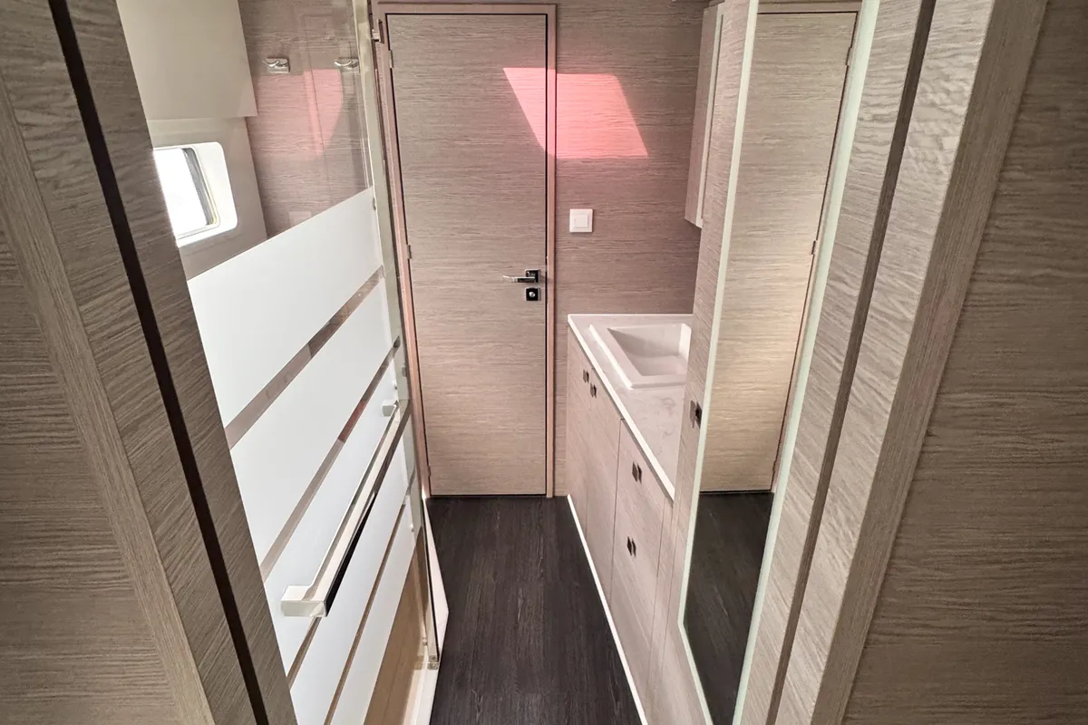 Arigato, a Fountaine Pajot MY5 catamaran at Seget Donji, Croatia