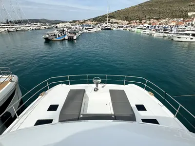 Arigato, a Fountaine Pajot MY5 catamaran at Seget Donji, Croatia