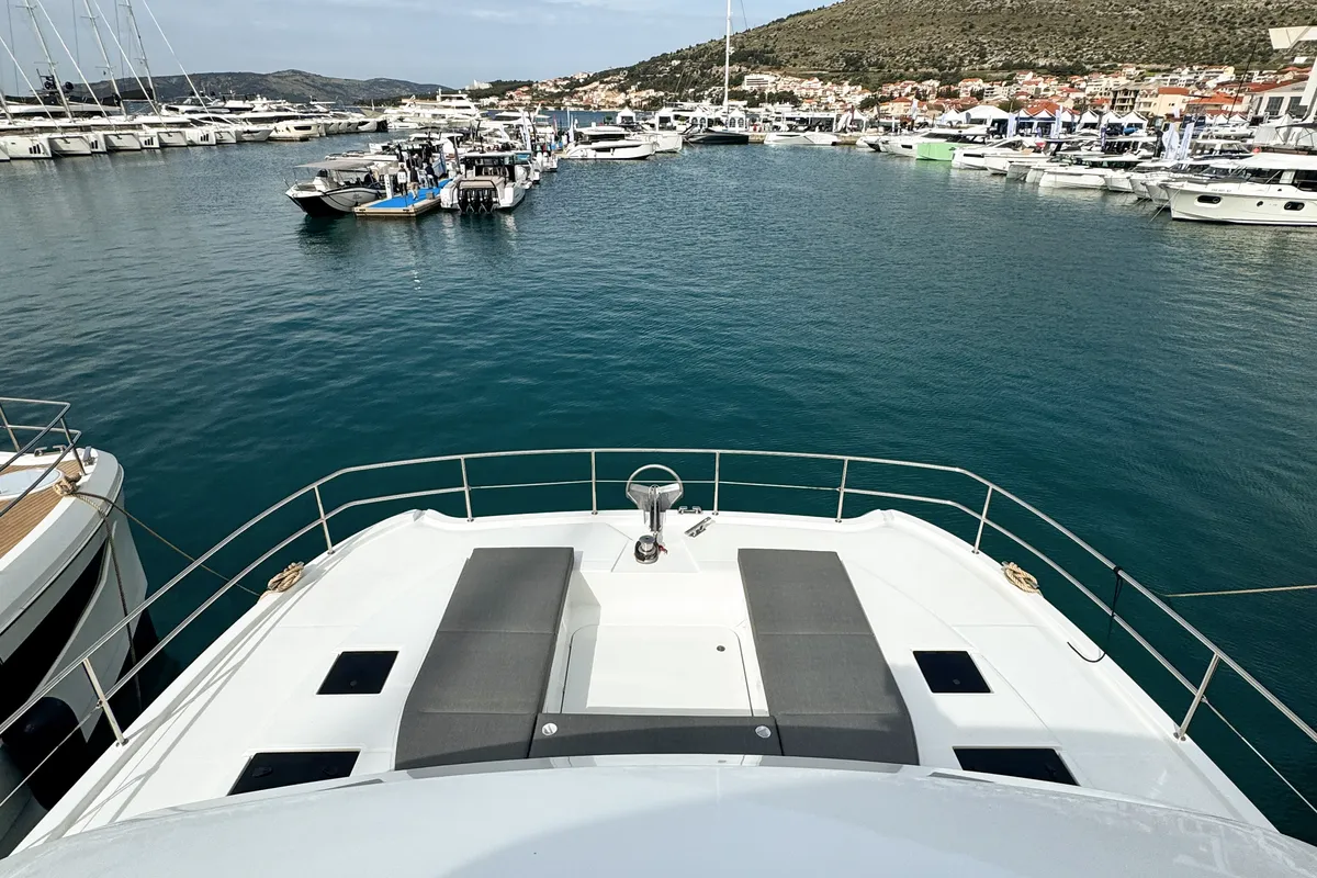 Arigato, a Fountaine Pajot MY5 catamaran at Seget Donji, Croatia