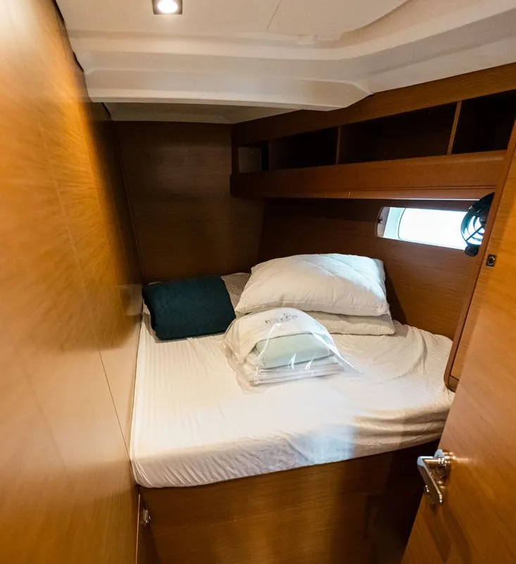 Cabin on Filippos I, a Jeanneau Sun Odyssey 479 sailboat at Municipal Unit of Lefkada, Greece