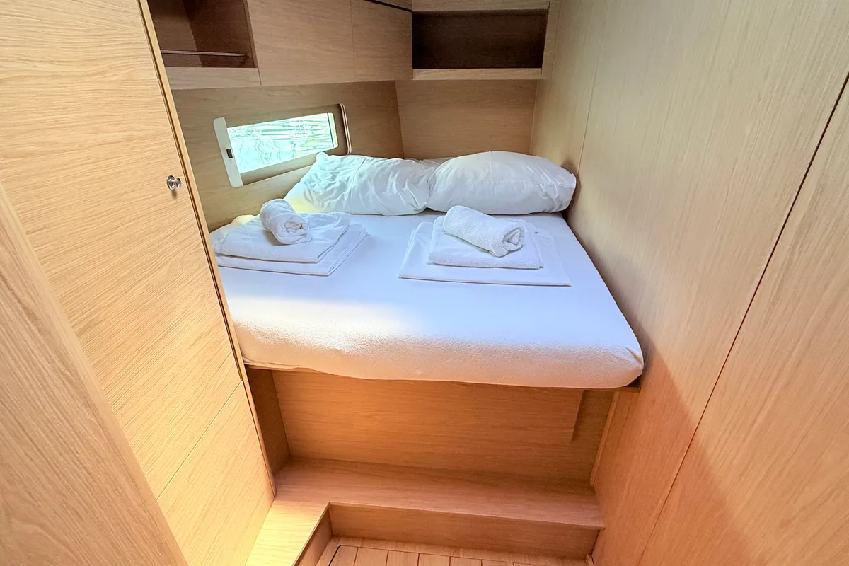 Cabin on Daria & Engara, a Beneteau Oceanis 46.1 sailboat at Općina Sukošan, Croatia