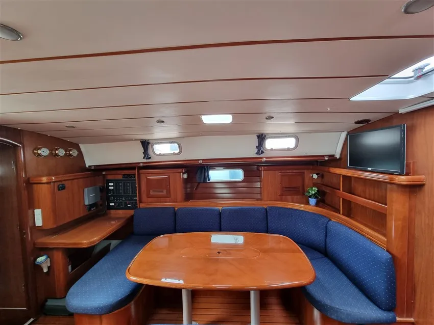 Salon of White Lady, a Beneteau 50 sailboat at Grad Pula, Croatia