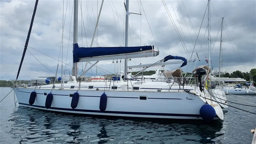 Exterior view of White Lady, a Beneteau 50 sailboat at Grad Pula, Croatia