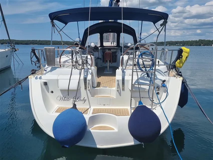 Exterior view of White Lady, a Beneteau 50 sailboat at Grad Pula, Croatia
