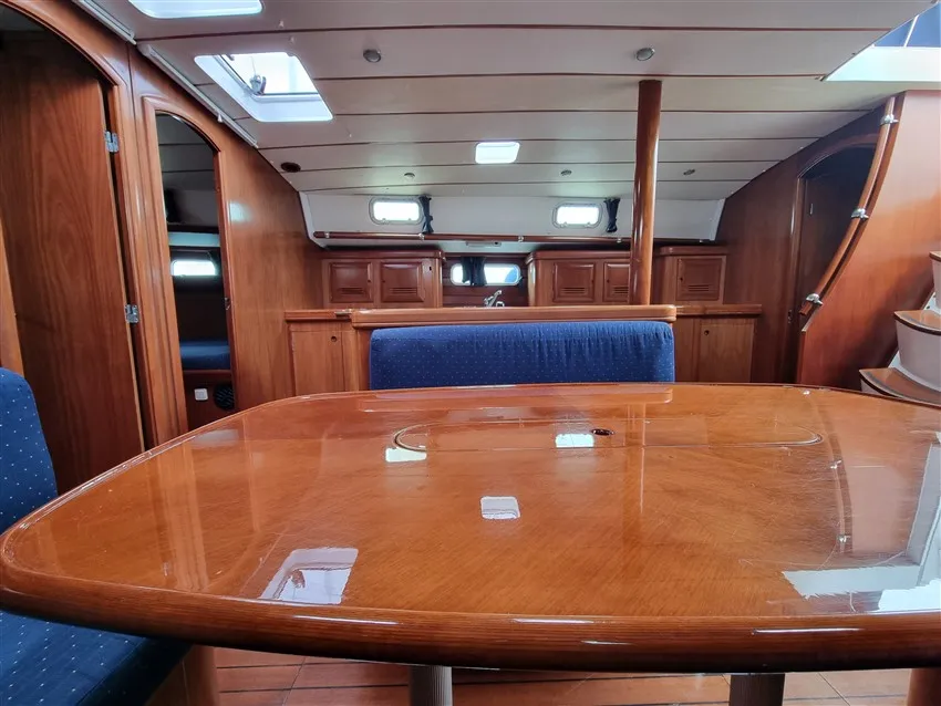 Salon of White Lady, a Beneteau 50 sailboat at Grad Pula, Croatia