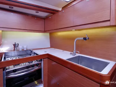 Galley of Stella, a Dufour 520 GL sailboat at Puntone di Scarlino, Italy