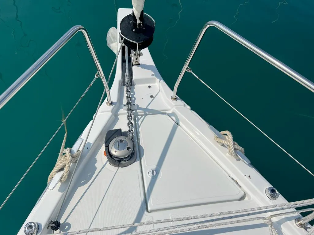 Rosalba, a Beneteau Oceanis 40.1 sailboat at Capo d'Orlando, Italy