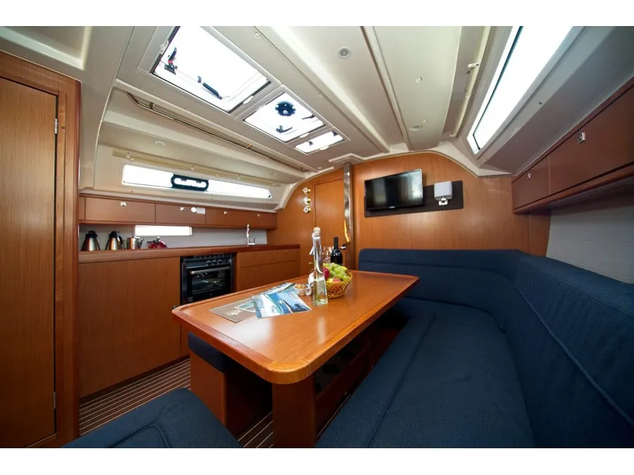 Salon of MH 63, a Bavaria Cruiser 41 sailboat at Murter, Croatia