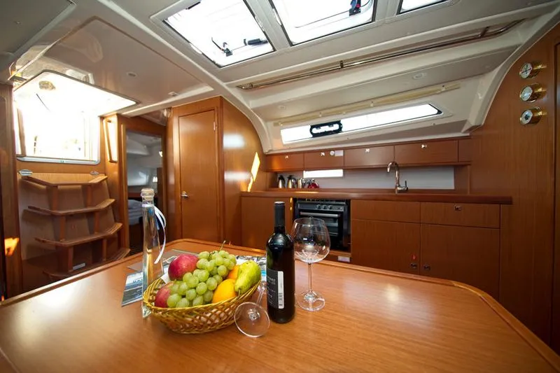 Galley of MH 63, a Bavaria Cruiser 41 sailboat at Murter, Croatia