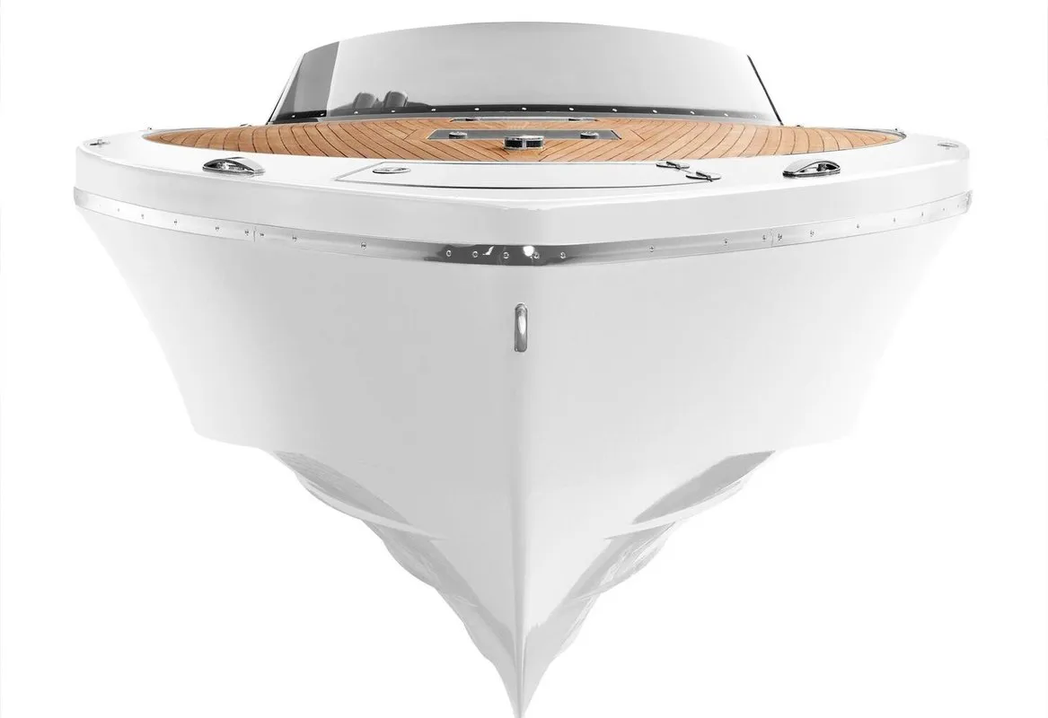 Adriatic Falcon, a Frauscher 1017 GT motorboat at Grad Kaštela, Croatia