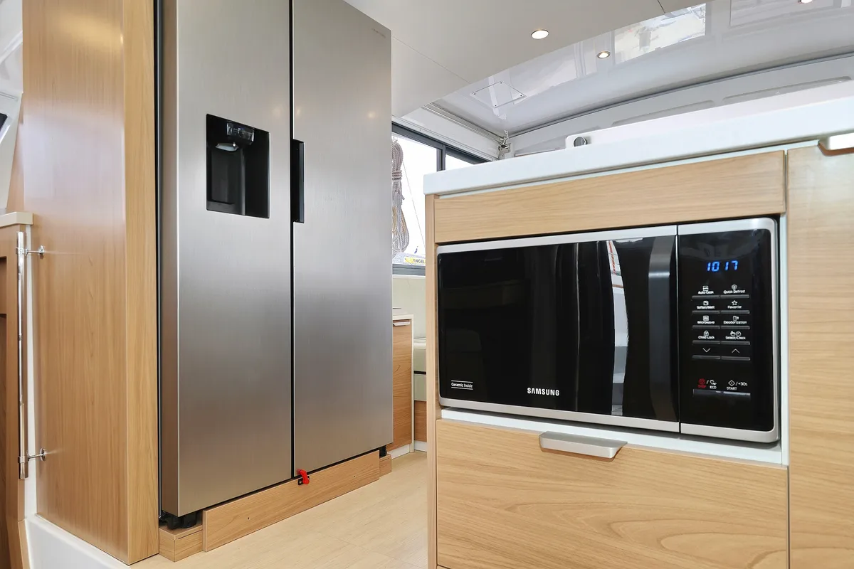 Galley of Imagination, a Bali 4.4 catamaran at Trogir, Croatia