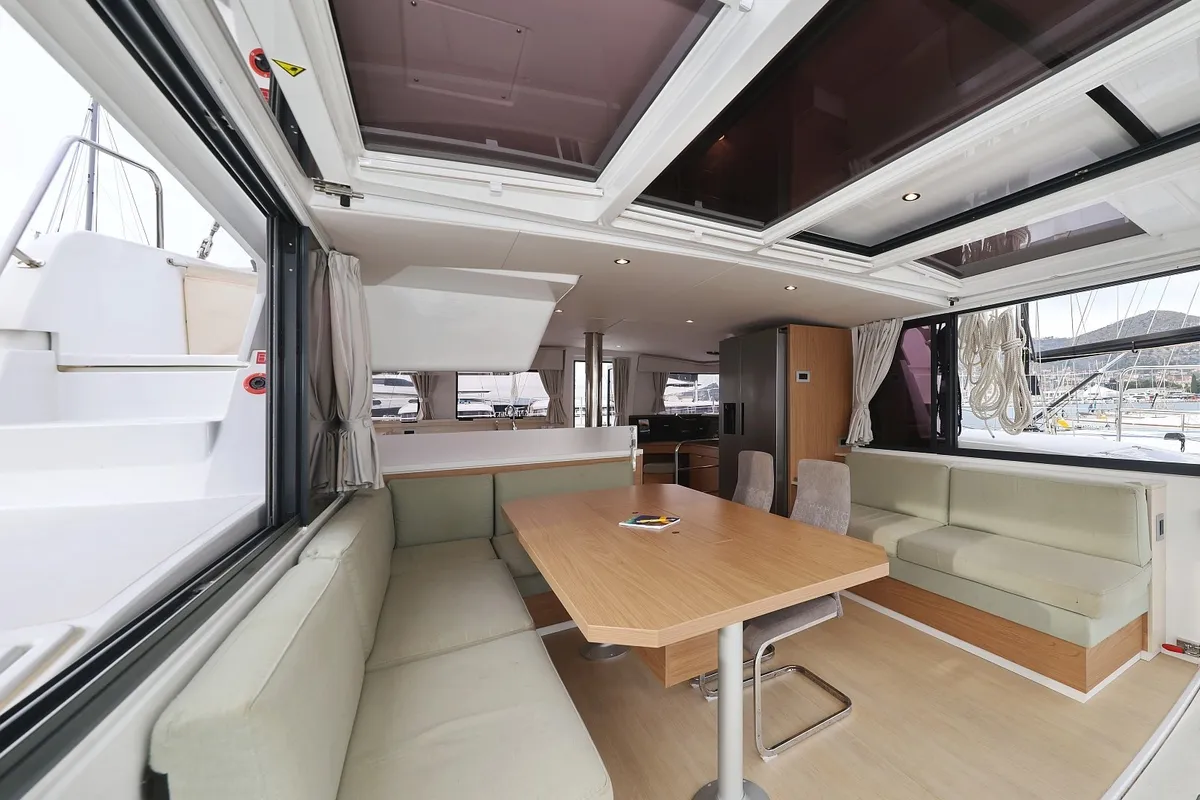 Salon of Imagination, a Bali 4.4 catamaran at Trogir, Croatia