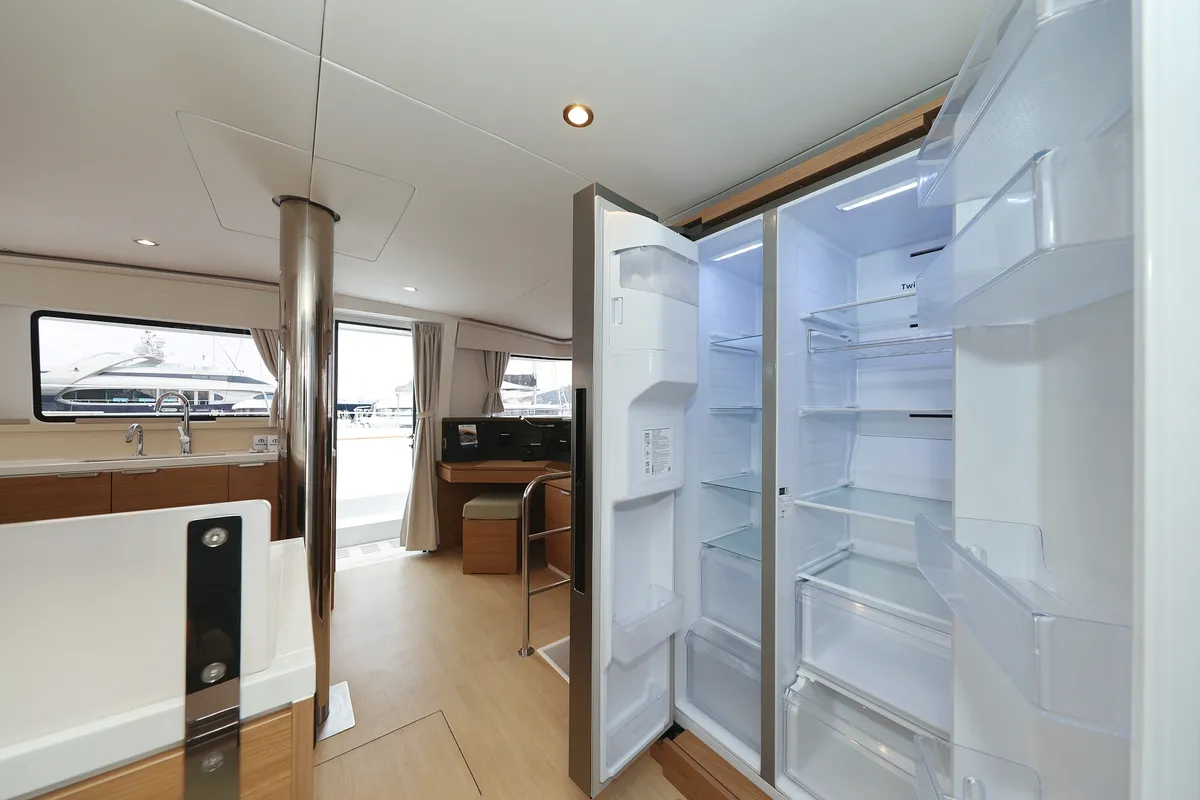 Galley of Imagination, a Bali 4.4 catamaran at Trogir, Croatia