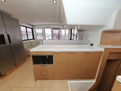 Galley of Imagination, a Bali 4.4 catamaran at Trogir, Croatia