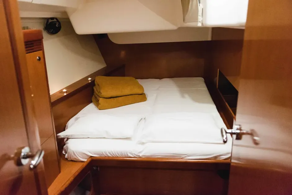 Cabin on Alex, a Beneteau Oceanis 54 sailboat at Municipal Unit of Lefkada, Greece
