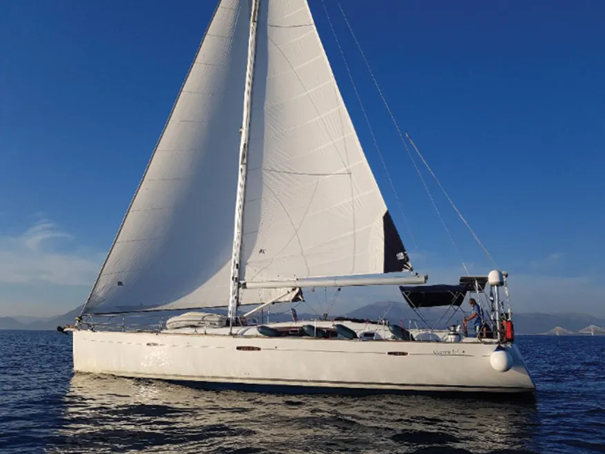 Exterior view of Alex, a Beneteau Oceanis 54 sailboat at Municipal Unit of Lefkada, Greece
