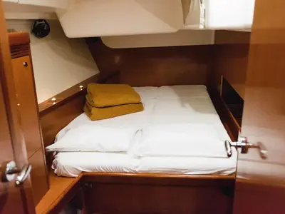 Cabin on Alex, a Beneteau Oceanis 54 sailboat at Municipal Unit of Lefkada, Greece