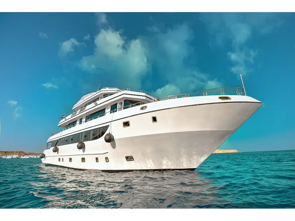 Exterior view of South Moon One, a Luxury Motor Yacht motor yacht at Sharm El Sheikh, Egypt