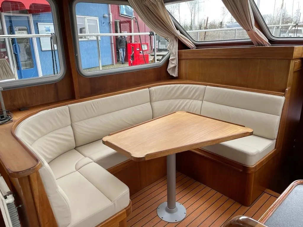 Salon of Pelicaen, a Gulet Hemmes 1400 motorboat at Akkrum, Netherlands