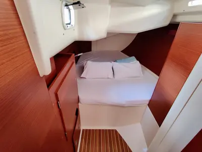 Cabin on Aura II, a Hanse 458 sailboat at Sukošan, Croatia