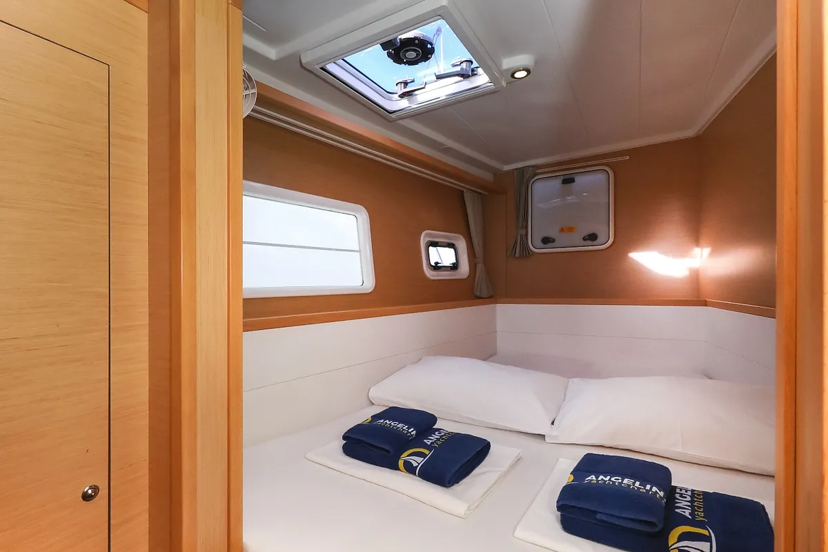 Cabin on First Choice, a Lagoon 400 S2 catamaran at Grad Biograd na Moru, Croatia