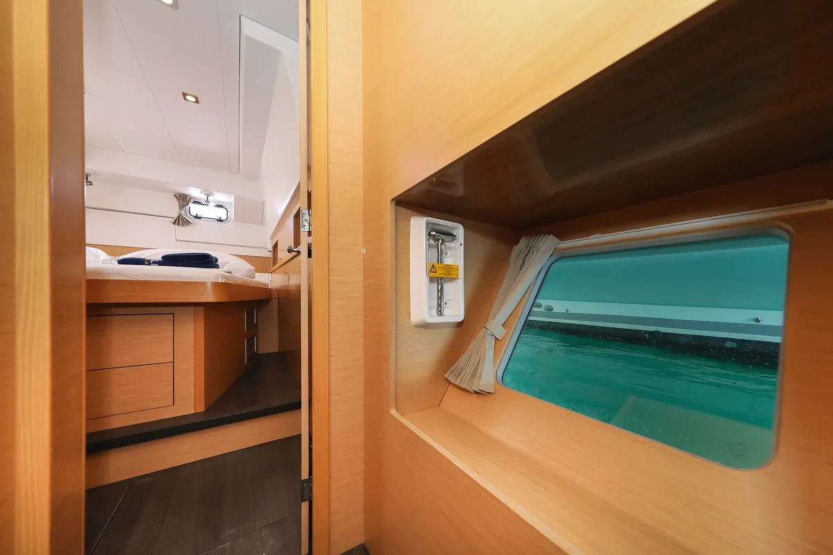 Cabin on First Choice, a Lagoon 400 S2 catamaran at Grad Biograd na Moru, Croatia