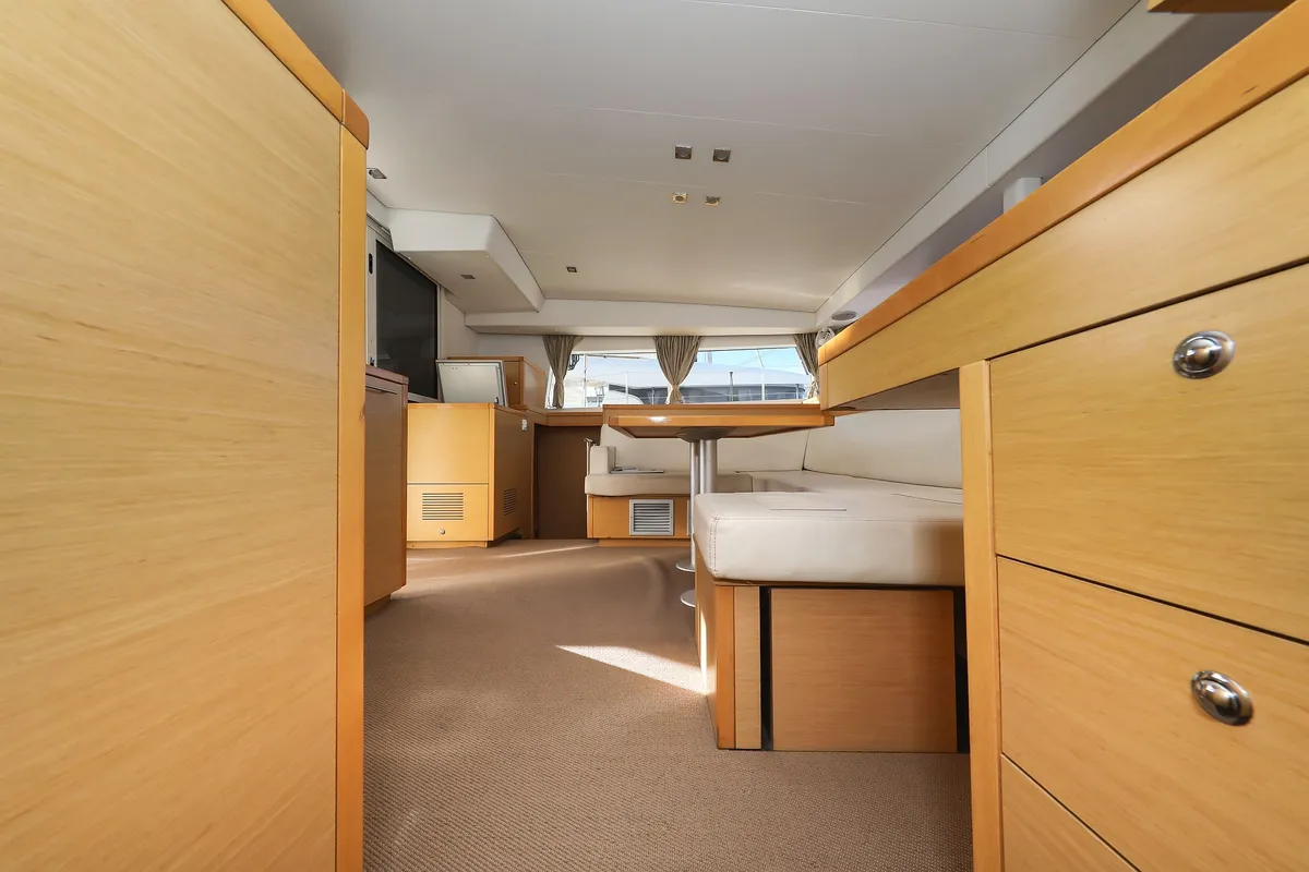 Salon of First Choice, a Lagoon 400 S2 catamaran at Grad Biograd na Moru, Croatia