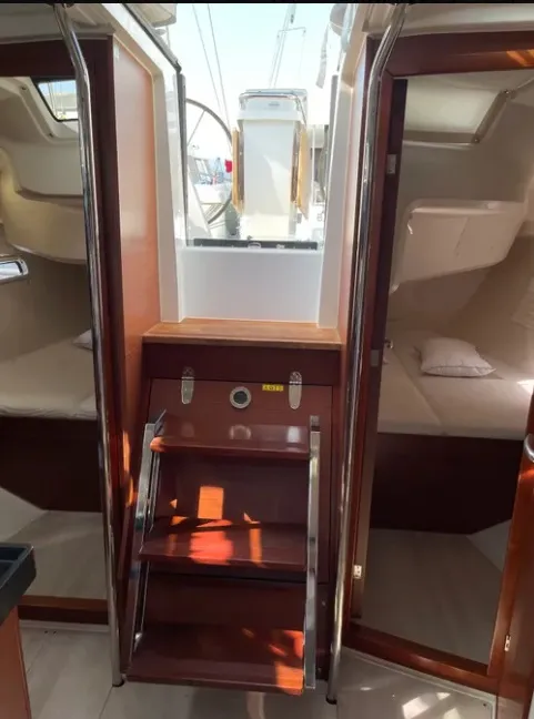 Cabin on Medusa III, a Hanse 388 sailboat at Municipal Unit of Lefkada, Greece