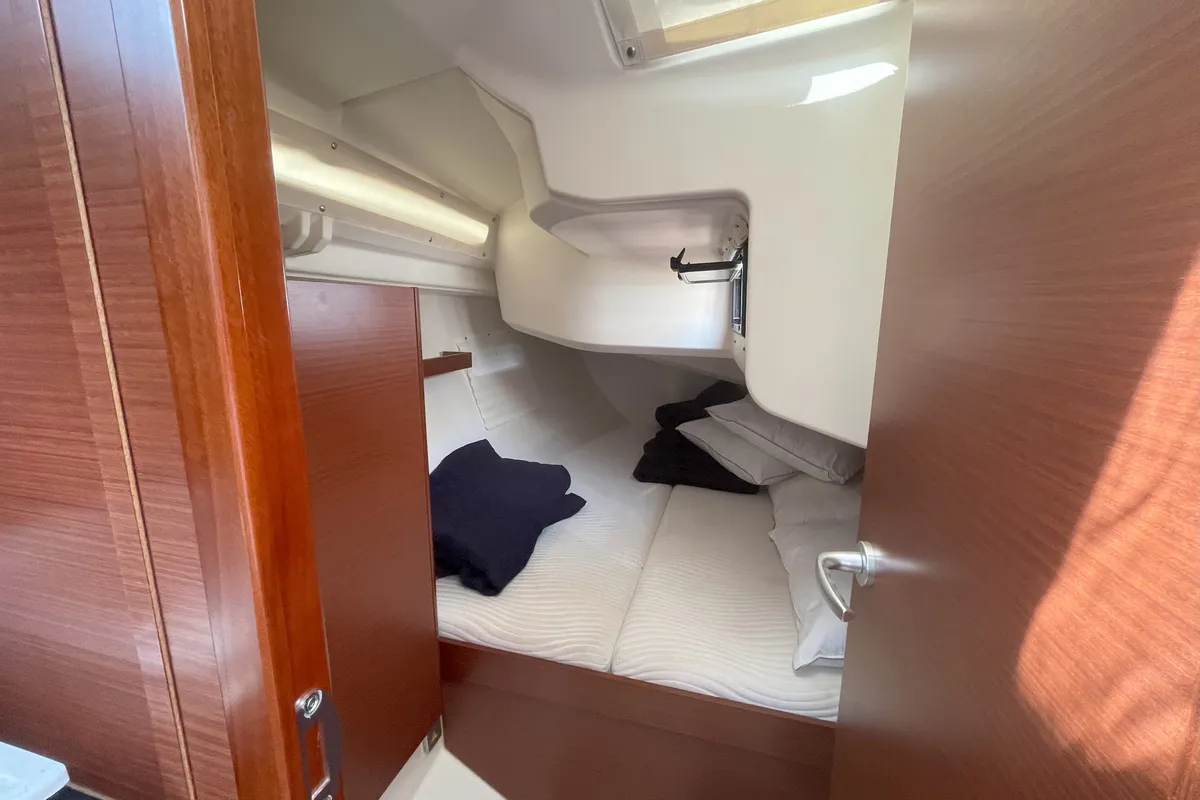 Cabin on Medusa III, a Hanse 388 sailboat at Municipal Unit of Lefkada, Greece