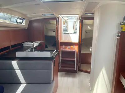 Salon of Medusa III, a Hanse 388 sailboat at Municipal Unit of Lefkada, Greece