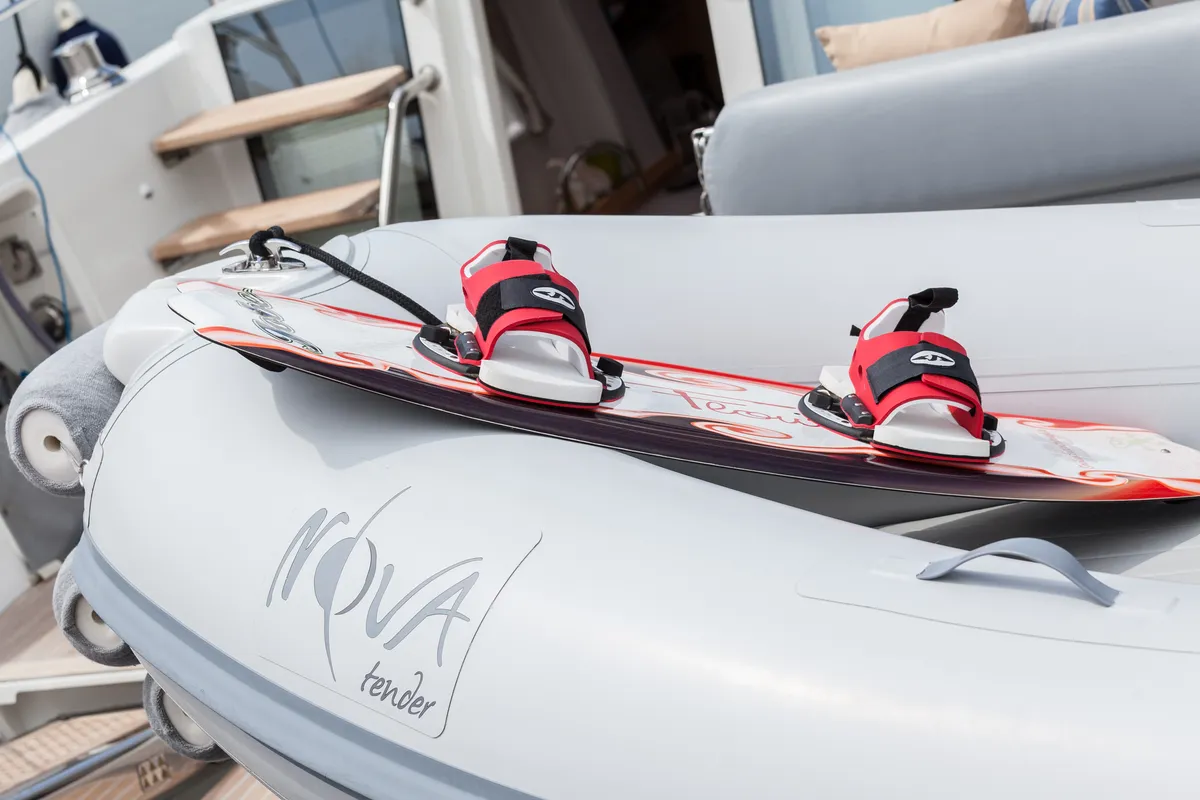 Nova, a Lagoon 620 catamaran at Athens, Greece