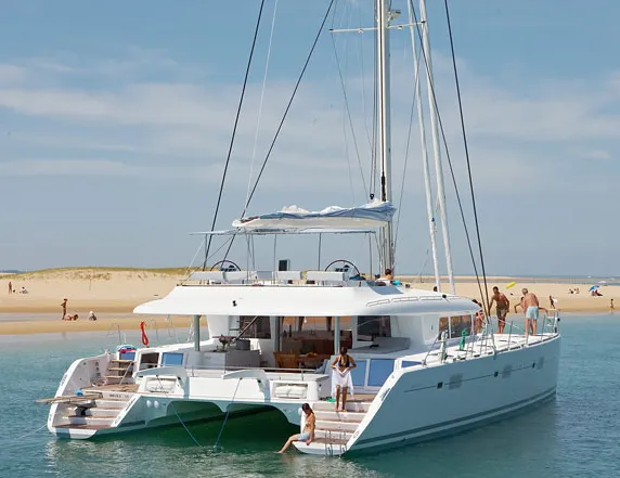 Nova, a Lagoon 620 catamaran at Athens, Greece