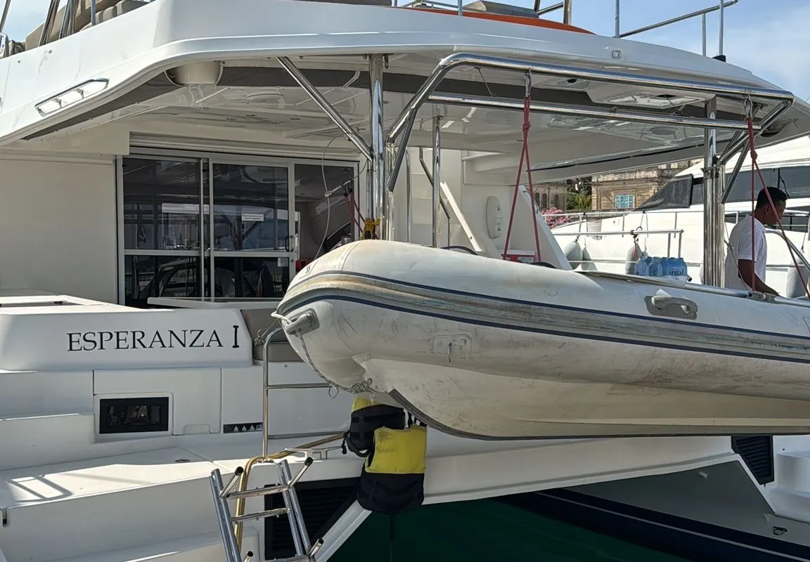 Exterior view of Leopard 51 PC, a catamaran at Gżira, Malta