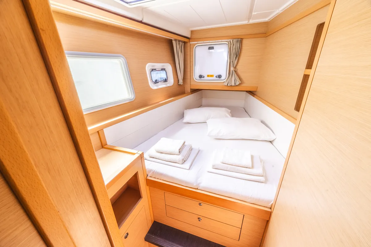Cabin on Deep Blue, a Lagoon 39 catamaran at Municipal Unit of Lefkada, Greece