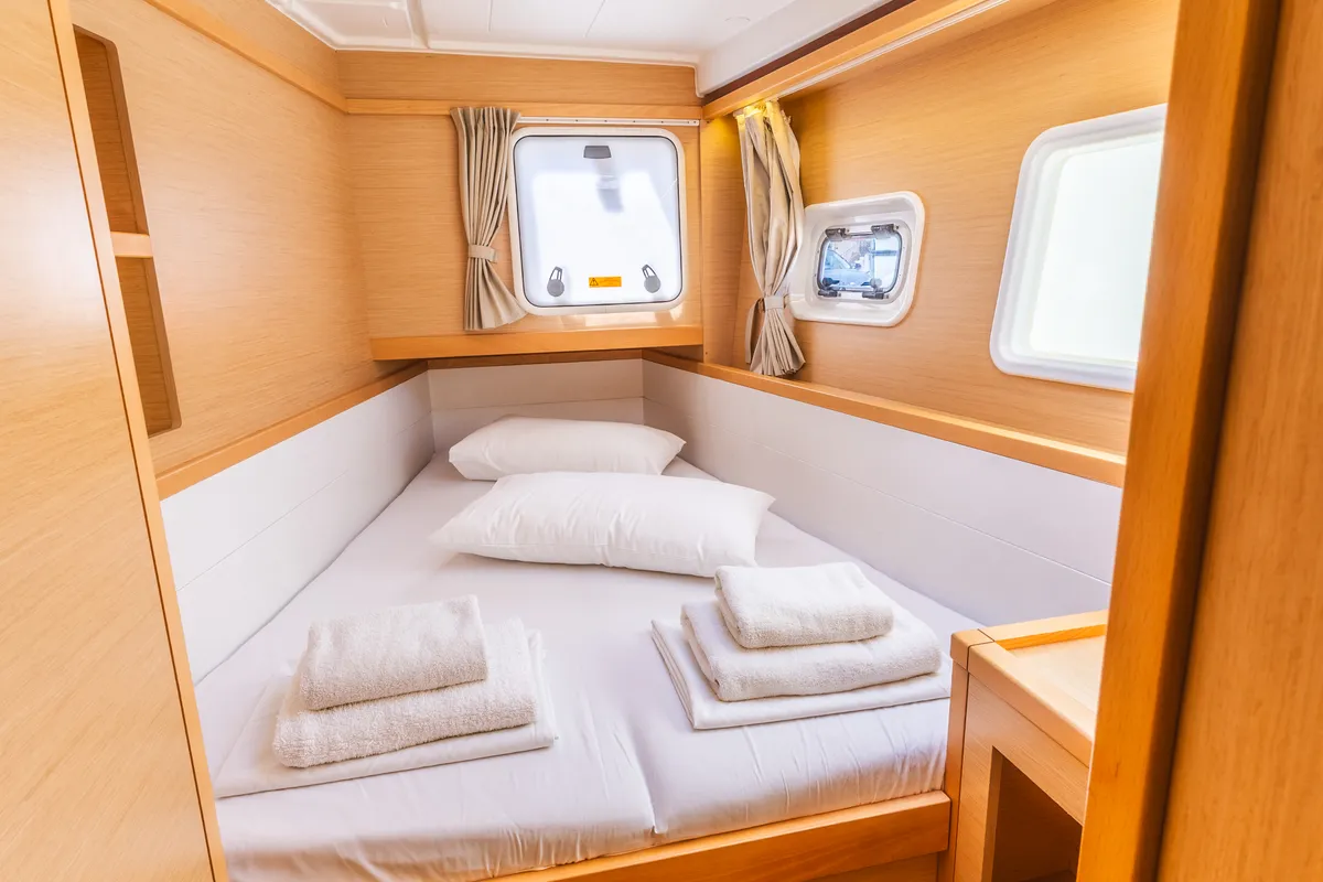 Cabin on Deep Blue, a Lagoon 39 catamaran at Municipal Unit of Lefkada, Greece