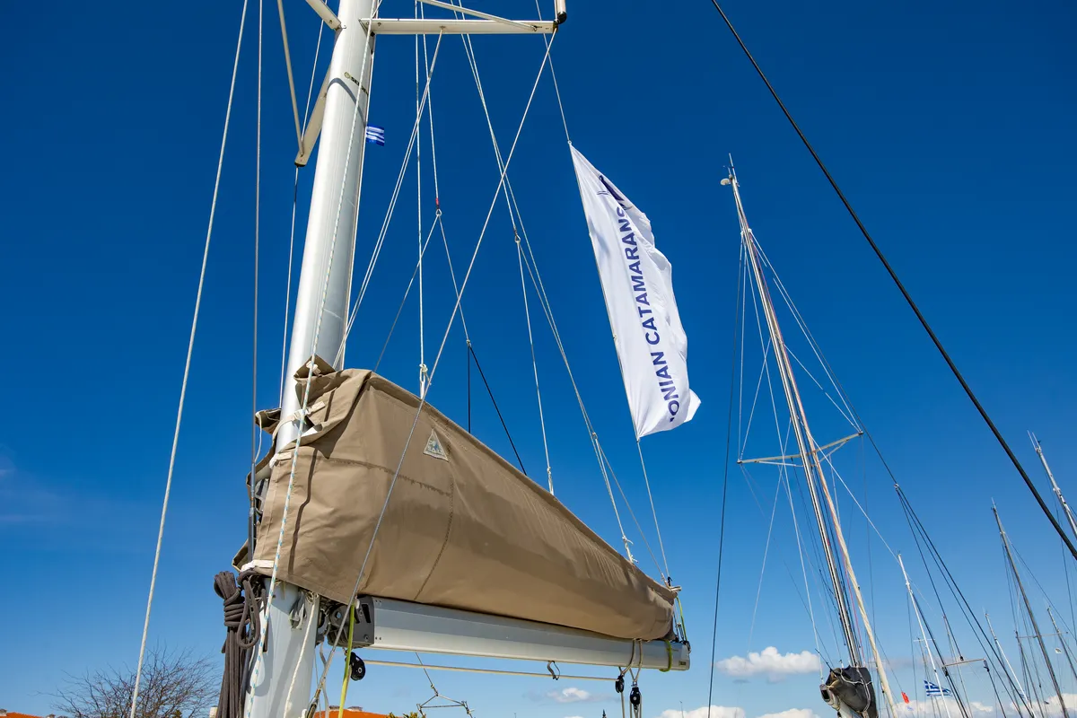 Deep Blue, a Lagoon 39 catamaran at Municipal Unit of Lefkada, Greece