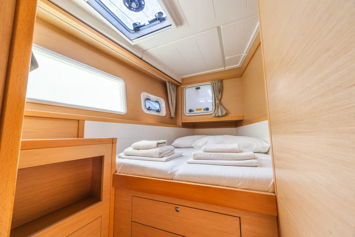 Cabin on Deep Blue, a Lagoon 39 catamaran at Municipal Unit of Lefkada, Greece
